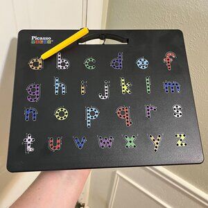 Picasso Tiles - Magnetic Drawing Board - 2 in 1 - Alphabet & Free Style - abc